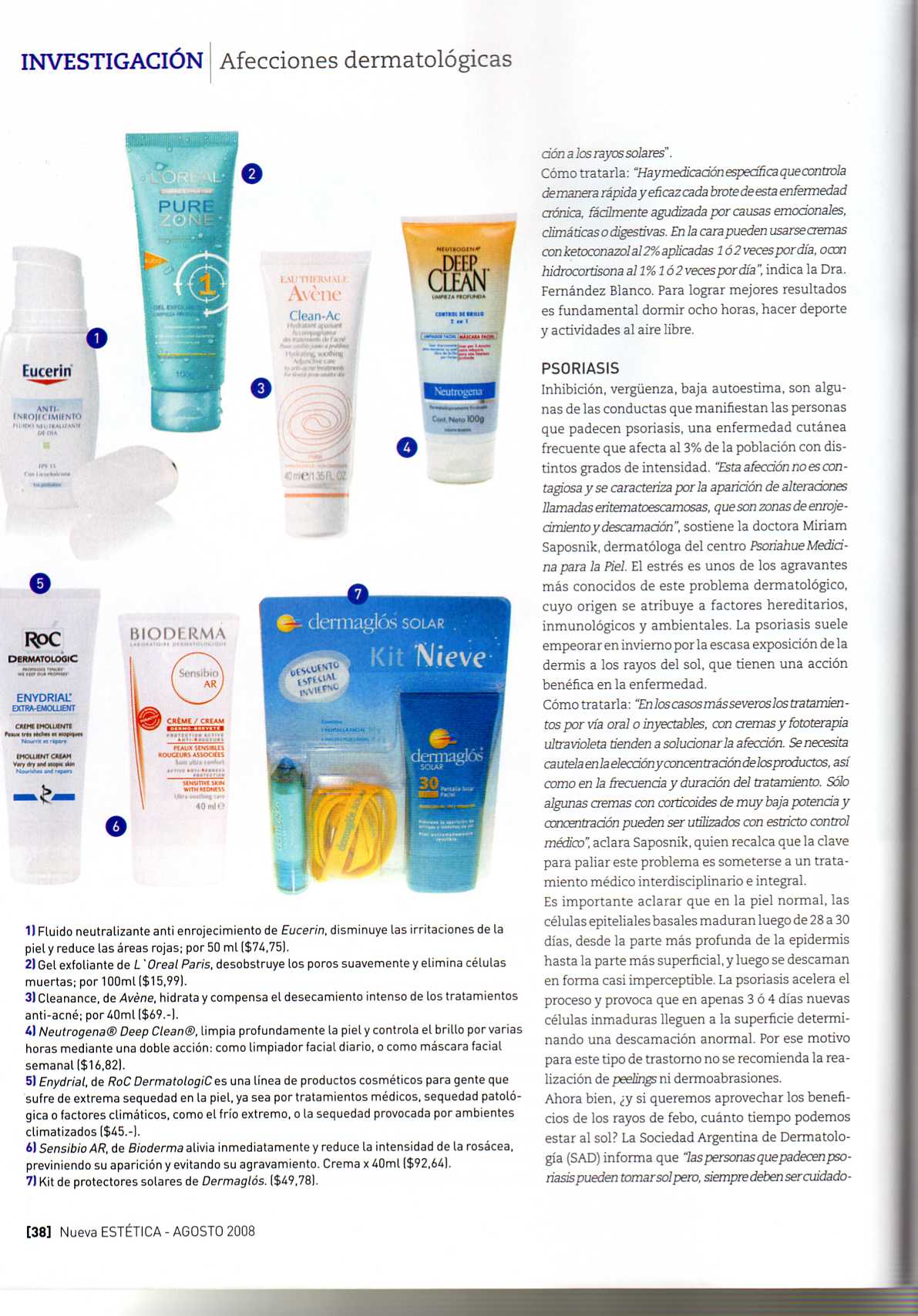 Tené la piel que querés II- Nueva Estética Agosto 2008