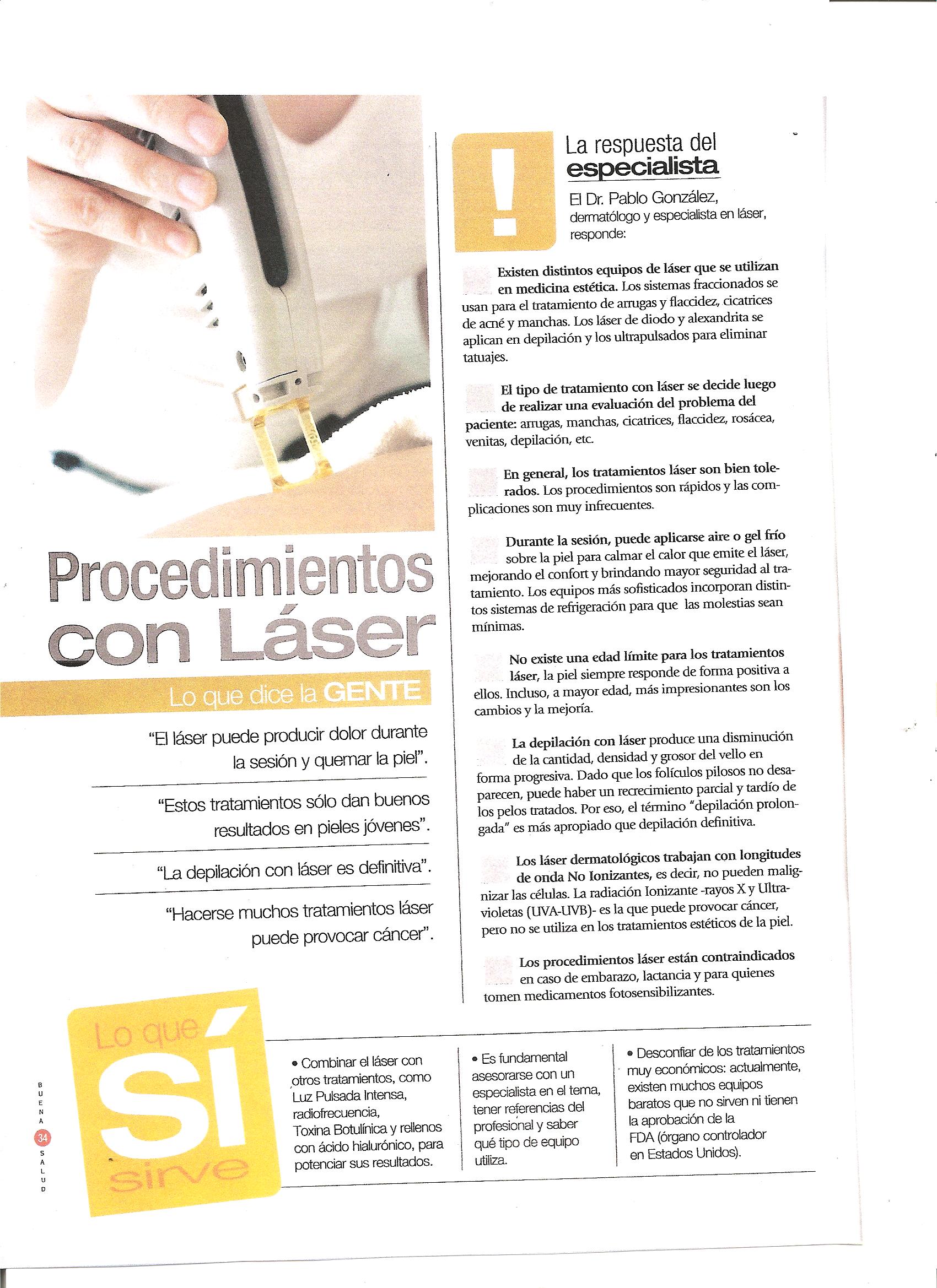 Buenos Aires Skin en Revista Buena Salud 07/2010
